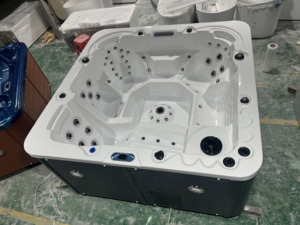 Jacuzzi <span class=keywords><strong>de</strong></span> <span class=keywords><strong>Hidromasaje</strong></span> Acrílico Independiente para 3 Personas, Diseño Nuevo para Uso en el Hogar y Baño - Venta al Por Mayor - Product Image 2