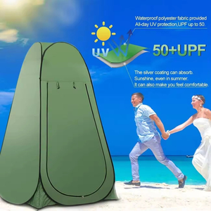 Tùy Chỉnh Ultralight Không Thấm Nước Uv-Chịu Mài Mòn 190T Polyester Vườn Bãi Biển Nhanh Chóng Tự Động Mở Nhà Vệ Sinh Cắm Trại Tắm Lều - Product Image 2