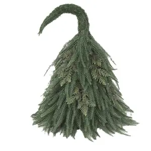 JOYWOOD Christmas Crooked Neck Christmas Tree Green Simulation Nobel Pine Elf Magic Tree Holiday Decoration Scene Layout