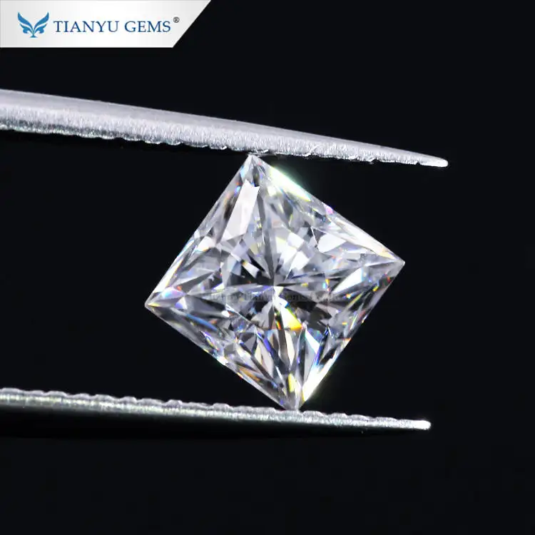 Moissaniteメーカー卸売Customized Fancy Shape PrincessカットDEF Clarity VVS Synthetic Moissanite Diamond Stones