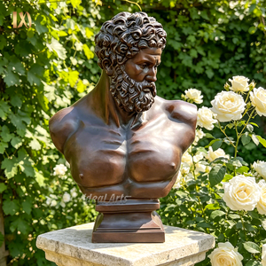 Busto de Hércules de Bronce de Alta Calidad, <span class=keywords><strong>Escultura</strong></span> de Mitología <span class=keywords><strong>Griega</strong></span> Romana para Decoración de Jardín Interior y Exterior - Product Image 1