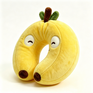 Customized Banana U-shaped <b>Neck</b> <b>Pillow</b> Plush, Cartoon Banana Plush Travel <b>Neck</b> <b>Pillow</b> - Product Image 1
