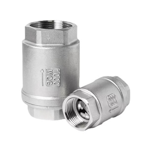 Válvula <span class=keywords><strong>de</strong></span> Retención Vertical en Línea <span class=keywords><strong>de</strong></span> Tamaño Pequeño H12W CF8 <span class=keywords><strong>de</strong></span> Acero Inoxidable <span class=keywords><strong>con</strong></span> Rosca Hembra 1000WOG para Maquinaria y Tuberías Auxiliares - Product Image 1