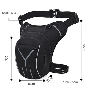 Bolsa de Motocicleta de Moda, Riñonera Impermeable para <span class=keywords><strong>Hombre</strong></span>, Bolsa de Pierna Ajustable de Lona para Motocicleta, Bolsa de Cintura para Motocicleta - Product Image 6