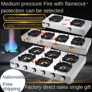 Estufa de cocina de restaurante chino de alta eficiencia 4/6/8 quemadores quemador de acero inoxidable estufas de Gas - Product Image 3