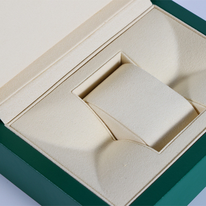 Caja de Reloj de Cuero Verde de Estilo Lujoso, Caja de Exhibición Cuadrada para Reloj, Caja de Almacenamiento Individual, Caja de Regalo Premium para Reloj con Cojín Suave - Product Image 5