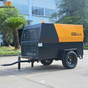Driven 250CFM 8bar Heavy Duty <b>Towable</b> Mobile for Jack Hammer Rock Drilling Sand Blowing Engine Power Power - Product Image 3