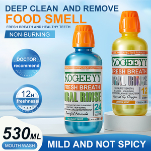KOGEEYY Bain de bouche personnalisé saveur <span class=keywords><strong>menthe</strong></span> et sel marin 530ML – Soin buccal pour gencives, haleine fraîche et dents éclatantes – Usage domestique - Product Image 3