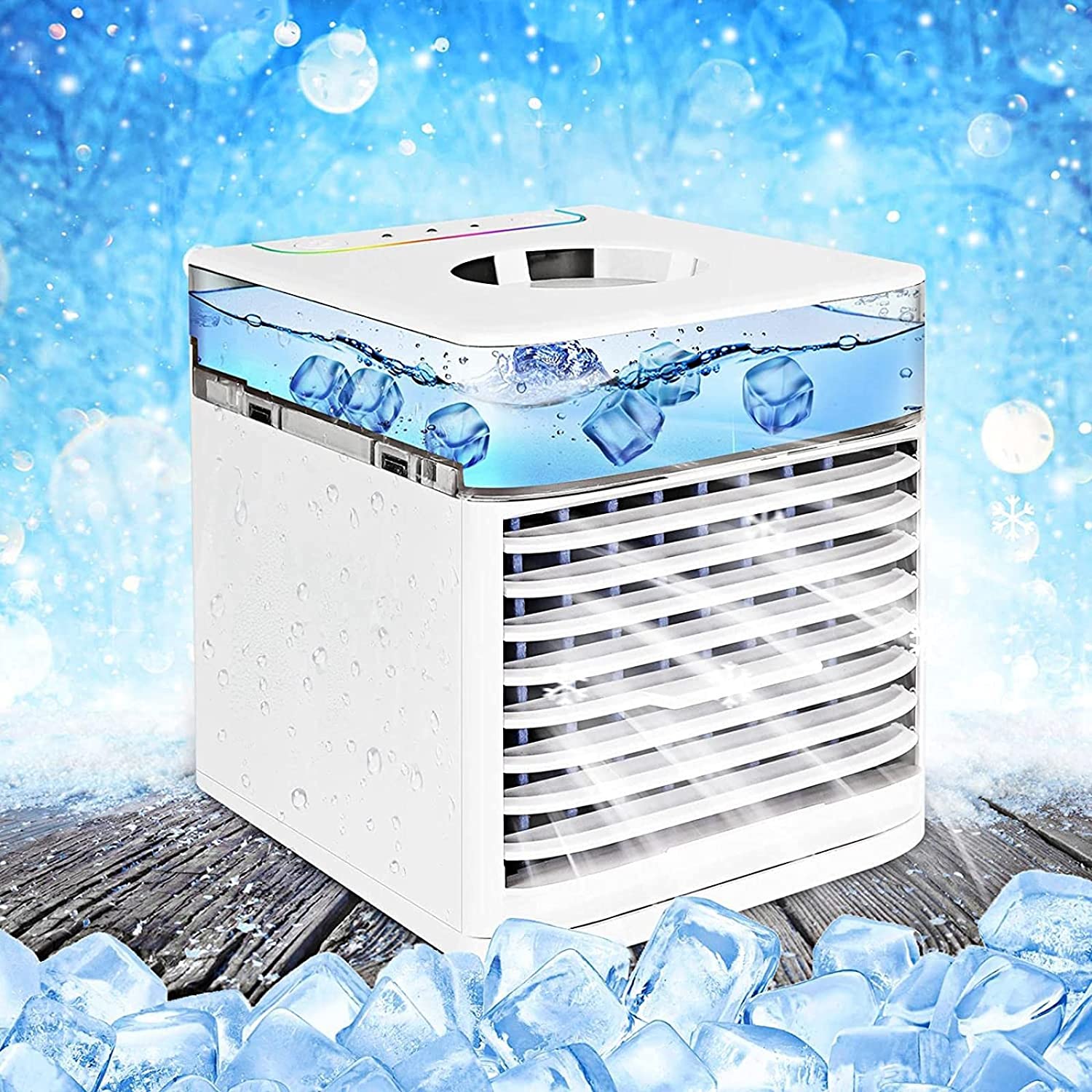 Недорогой перезаряжаемый домашний портативный кондиционер, мини-кулер с водяным воздушным охлаждением