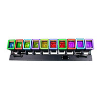 Projecteur LED à tête mobile matricielle 10*60W RGBW avec effet d'anneau coloré, faisceau mobile et zoom pour clubs, concerts et DJ