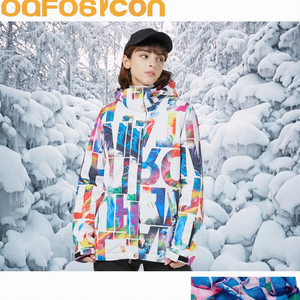 Chaqueta de Esquí para Mujer, Colorida, Impermeable, Transpirable, Cortavientos, Ropa de Abrigo para Snowboard, Ropa Deportiva de Invierno - Product Image 3
