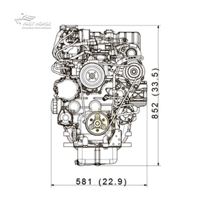 Pièces de moteur Hangood Machinery V3800-CR-T-E4B, ensemble moteur complet, assemblage complet de moteur diesel pour excavatrice Kubota, 1 pièce - Product Image 6
