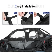 Portes supérieures de cabine pour Polaris RZR PRO, protection contre le vent froid, conception à fermeture éclair et à rouleaux pour RZR PRO XP 4 et RZR Turbo R 4 2022-2024