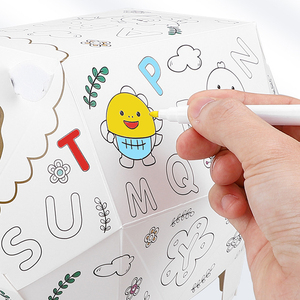 Animale del fumetto di Cartone Giocattolo FAI DA TE Giocattoli Da <span class=keywords><strong>Colorare</strong></span> Popolare Graffiti Animale Del Giocattolo di Carta - Product Image 5
