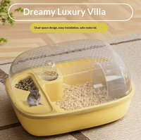 Fournitures pour animaux de compagnie, cage en plastique pour hamsters syriens dorés, habitat de luxe portable avec intérieur spacieux, vente en gros d'usine