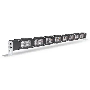 Araba Offroad 10W LED iş lambası şeridi 4x 4 Off road ışığı kiti 10-50 inç ince nokta sürüş Combo Lightbar içinde ızgara