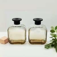 Diffuseur de parfum en verre gris dégradé de 283 ml pour la décoration de la maison, bouteilles d'aromathérapie
