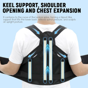Correcteur de posture orthopédique réglable, soutien dorsal pour hommes et femmes, redresseur de dos et d'épaules pour soulager la douleur, fabrication - Product Image 4