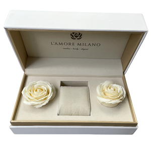 Scatola Regalo di Lusso per Orologi con Rose Conservate, Confezione Romantica per San Valentino, Scatola per Gioielli da Donna - Product Image 3