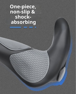 Rubber Integrated Horns Vice Handlebar Grips, Cycling, Shockproof, Dust-proof, Bike Grips, Bilateral <b>Locked</b> - Product Image 4