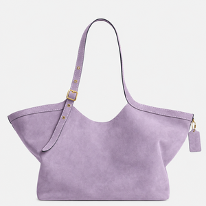 Sac fourre-tout hobo vintage en cuir suédé léger grande capacité personnalisé, sac à main à bandoulière tendance pour femme avec poignée supérieure et fermeture éclair - Product Image 1