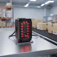 Escáner de Código de Barras Industrial Fijo Rakinda 1D 2D RS232 RK400 IP65, Lector de Códigos QR Ethernet 2D