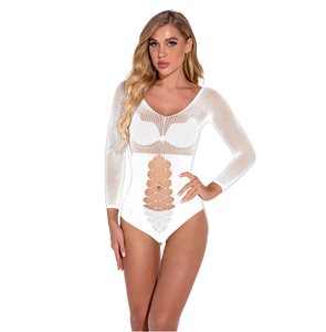 Baoqu Lencería Sexy con Falda de Cadera, Transpirable, de Malla sin Costuras, Spandex/Nylon, Diseño de Tres Puntos, Redes de Tentación, Copas Extraíbles, Talla Mediana - Product Image 3