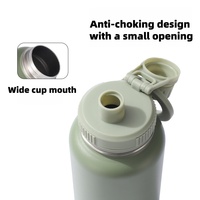 Bouteille d'eau isotherme en acier inoxydable à double paroi Mazon 750 ml, avec couvercle anti-fuite, sans BPA, thermos sport orange