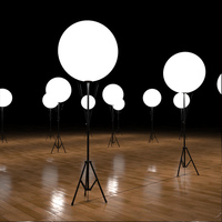 Ballon lumineux gonflable sur trépied pour publicité extérieure, ballon gonflable sur pied avec lumière LED