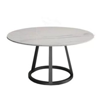 Vente Directe Usine Chaises en Velours 4 et 6 Places, Table à Manger Ronde Rotative à Plateau en Marbre et Ensemble de Chaises pour Maison et Hôtel