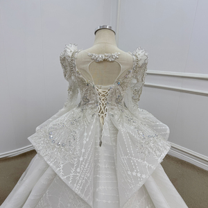 Robe de demoiselle d'honneur princesse scintillante Wn1801, robe de bal bouffante longue avec strass, 100 % polyester, pour mariage et anniversaire - Product Image 5