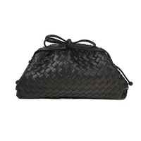 Nuevo Bolso Grande Tipo Nube 2026, Bolso de Mano de PU Tejido a Mano, Elegante y de Alta Gama, Gran Capacidad, Bolso de Noche con Cierre Magnético, Transfronterizo