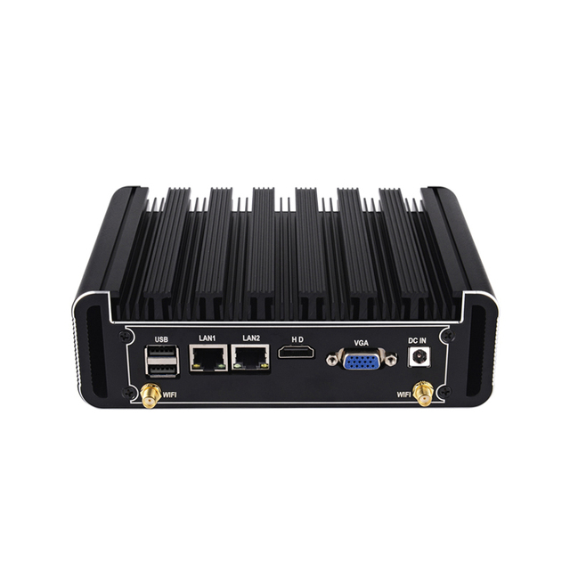 ZOOMWIN Hot Sale Pc Mini I3 5005U/i5 5200U 6*USB Support 4g Industrial Monitor Rugged Computer Hardware Fanless Industrial Pc