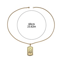 Colgante Musulmán Islámico Árabe con Caligrafía de Allah, Amuleto de Acero Inoxidable, Joyería de Moda para Eid, Venta al por Mayor 2026 para Hombres y Mujeres