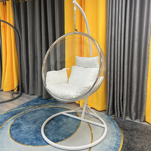 Alla moda all'aperto giardino Park Patio Hotel <span class=keywords><strong>Resort</strong></span> acrilico trasparente amaca appesa con stand - Product Image 2