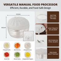 Mini robot culinaire sans fil à main outil à salade coupe-légumes réglable à grande vitesse coupe-ail