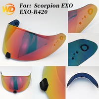 Nouvelle visière de remplacement R420, alternative au casque, compatible ScorpionEXO EXO-R420, matériau PC, toutes saisons, protection UV