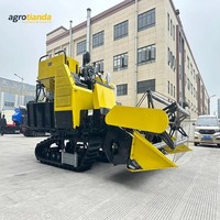Moissonneuse-batteuse agricole à déchargement automatique pour riz paddy et blé / Machine de récolte de maïs et de blé, petite mini-moissonneuse-batteuse, prix
