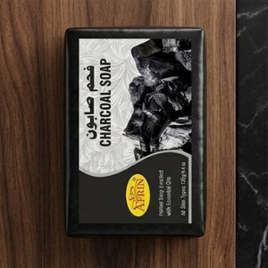 Jabón en Barra de Carbón Activado Afrin Enriquecido con Aceites Esenciales, Limpieza Profunda, Control de Grasa, Cuidado del Acné - Product Image 3