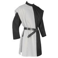 Costume de guerrier médiéval pour homme, tunique, gilet, chemise, tabard sans manches, manteau, sur-manteau pour adulte, taille plus