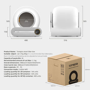 Caixa de Areia Inteligente para Gatos Ti Pro Automática Autolimpante Vaso Sanitário Elétrico para Pets com Aplicativo Produtos de Plástico para Gatos Caixa de Areia Inteligente - Product Image 5