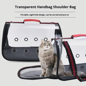 <span class=keywords><strong>Pour</strong></span> <span class=keywords><strong>Amazon</strong></span> Mode Transparent En Plastique <span class=keywords><strong>Chat</strong></span> Pet Fournitures <span class=keywords><strong>Sac</strong></span> <span class=keywords><strong>À</strong></span> <span class=keywords><strong>Dos</strong></span> Portable Épaule Sortie avec Motif Solide-<span class=keywords><strong>Pour</strong></span> Petit - Product Image 2