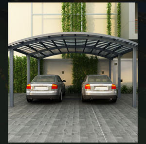 Abri de voiture extérieur imperméable, auvent en polycarbonate, protection UV, aluminium moderne, double abri de voiture, garage, abri de stationnement pour voiture, usine - Product Image 2