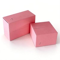 Scatole in Cartone Ondulato Rigido Ecologiche Personalizzate con Goffratura per Confezioni di Lozioni, Cosmetici e Prodotti per la Cura della Pelle, Manico Incluso