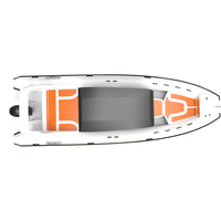 Bateau pneumatique ORCA Hypalon en aluminium RHIB 760 de 25 pieds de luxe