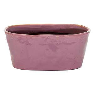 Jarrón Ovalado Lila VILLAGE 25X13.5 H 11CM - Product Image 1