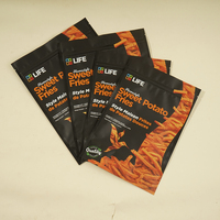 Sachets d'emballage alimentaire en plastique BOPP/VMPET/PE souples pour frites de patate douce et chips de pommes de terre, 1LB 2LB, thermoscellables, impression par gravure, résistants à l'humidité