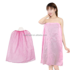 กระโปรงผ้าใยสังเคราะห์สีฟ้าแบบใช้แล้วทิ้งพร้อมยางยืด - Product Image 5