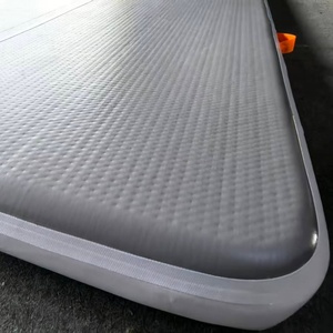 Tapis d'entraînement gonflable gris de haute qualité, longueur personnalisable, tapis d'exercice pour gymnastique, yoga, taekwondo - Product Image 5