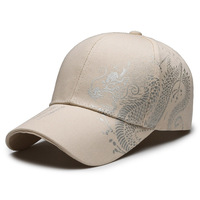 Gorra de béisbol de baile callejero de hip-hop personalizada con patrón de dragón chino para hombres y mujeres